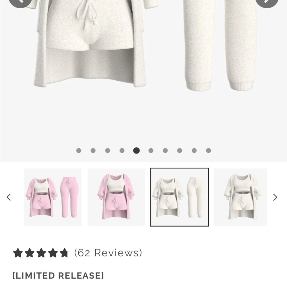 Elegant Cream Cardigan and Sweater Set